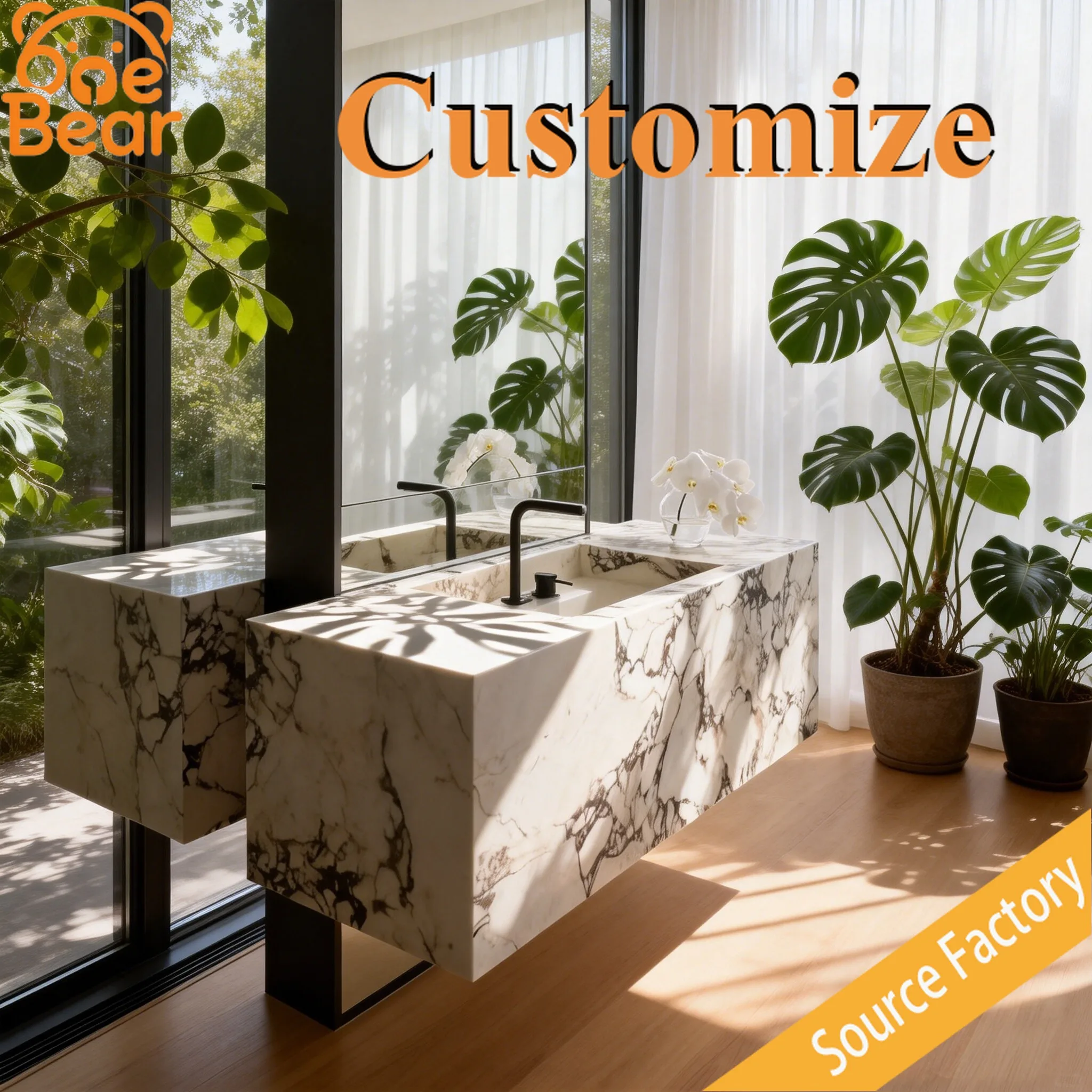 Polished White Marble Vessel Sink Solid Natural Stone Wash Basin for Modern Villa Bathroom Decoration
Polished White Marble Vessel Sink Solid Natural Stone Wash Basin for Modern Villa Bathroom Decoration