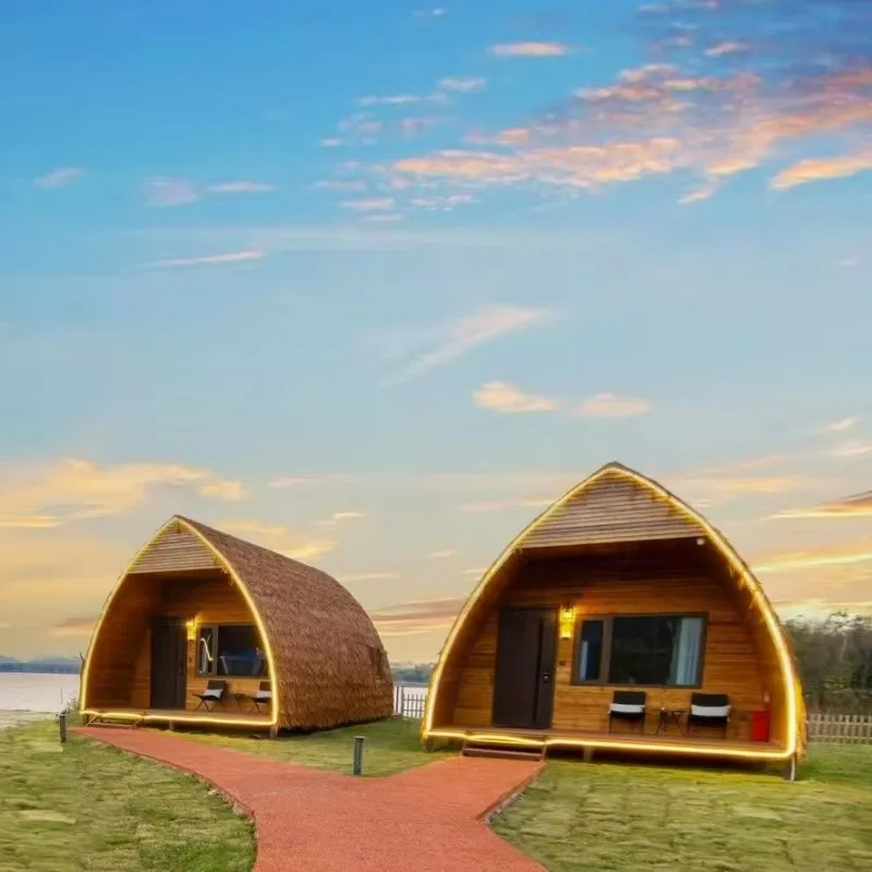 Triangular House Prefab Modular Wooden House, Movable Anti-Corrosion Triangular Cabin for Camping, Farm, Manor & Homestay
Triangular House Prefab Modular Wooden House, Movable Anti-Corrosion Triangular Cabin for Camping, Farm, Manor & Homestay