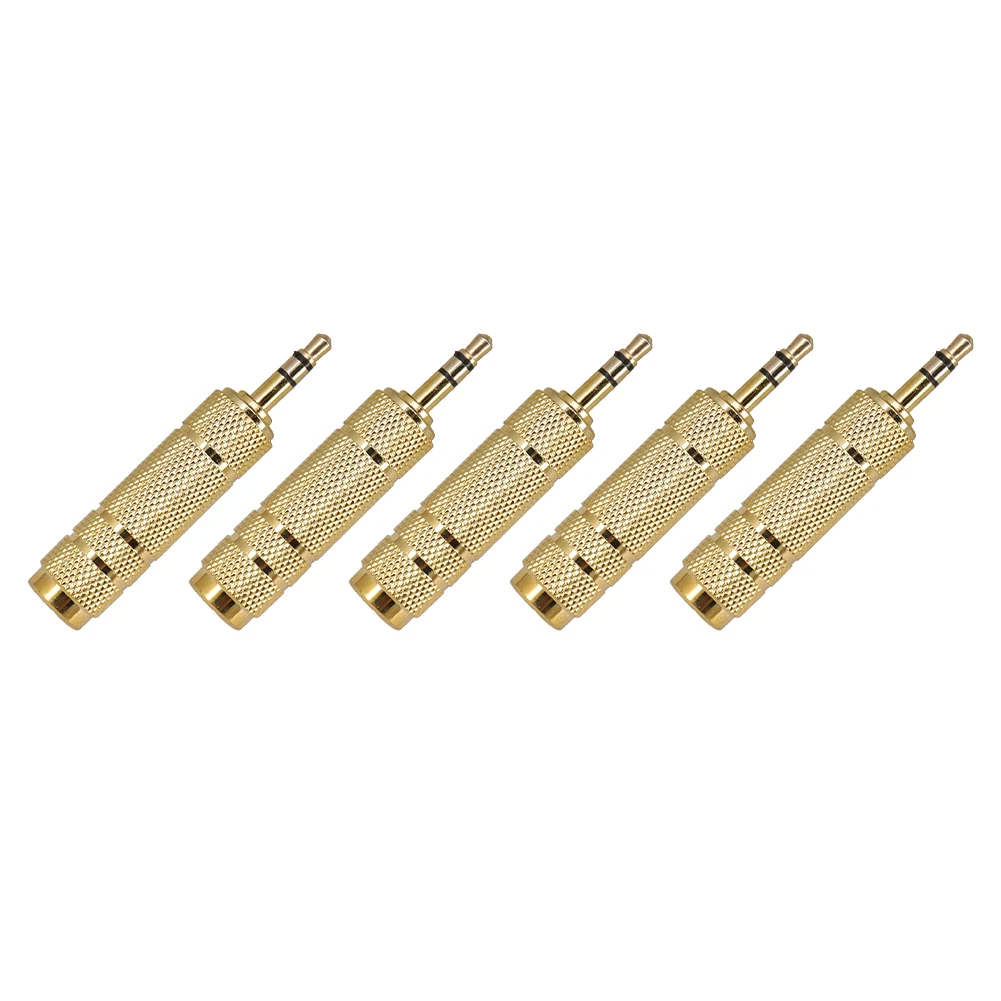 Gold Plated Adapter 6.35mm To 3.5mm Adapter For Gaming Applications Gold Clear Voice Capture Metal Construction
Gold Plated Adapter 6.35mm To 3.5mm Adapter For Gaming Applications Gold Clear Voice Capture Metal Construction
