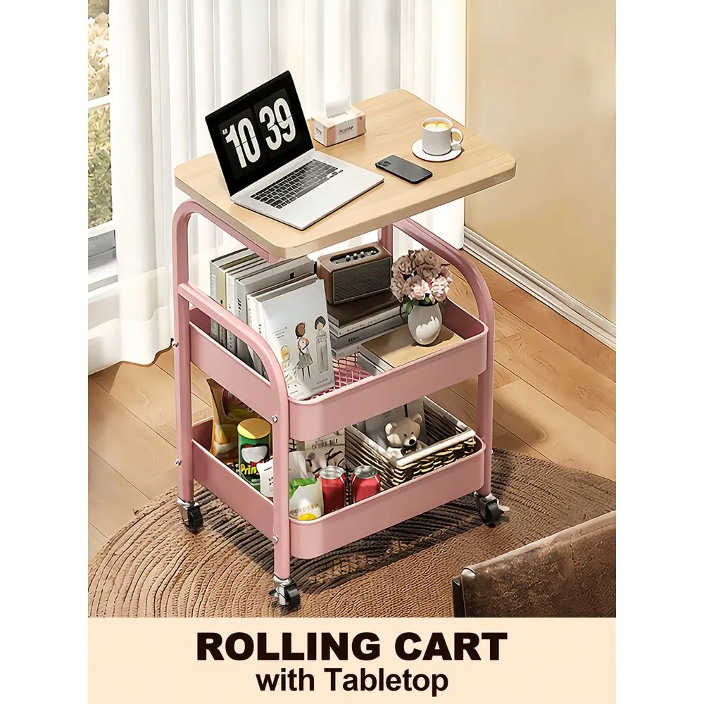 Rolling Cart With Desk And 360 Wheels MultiFunctional Cart Utility Rolling Cart With Desk And Wheels, Storage Cart Side Table B
Rolling Cart With Desk And 360 Wheels MultiFunctional Cart Utility Rolling Cart With Desk And Wheels, Storage Cart Side Table B
