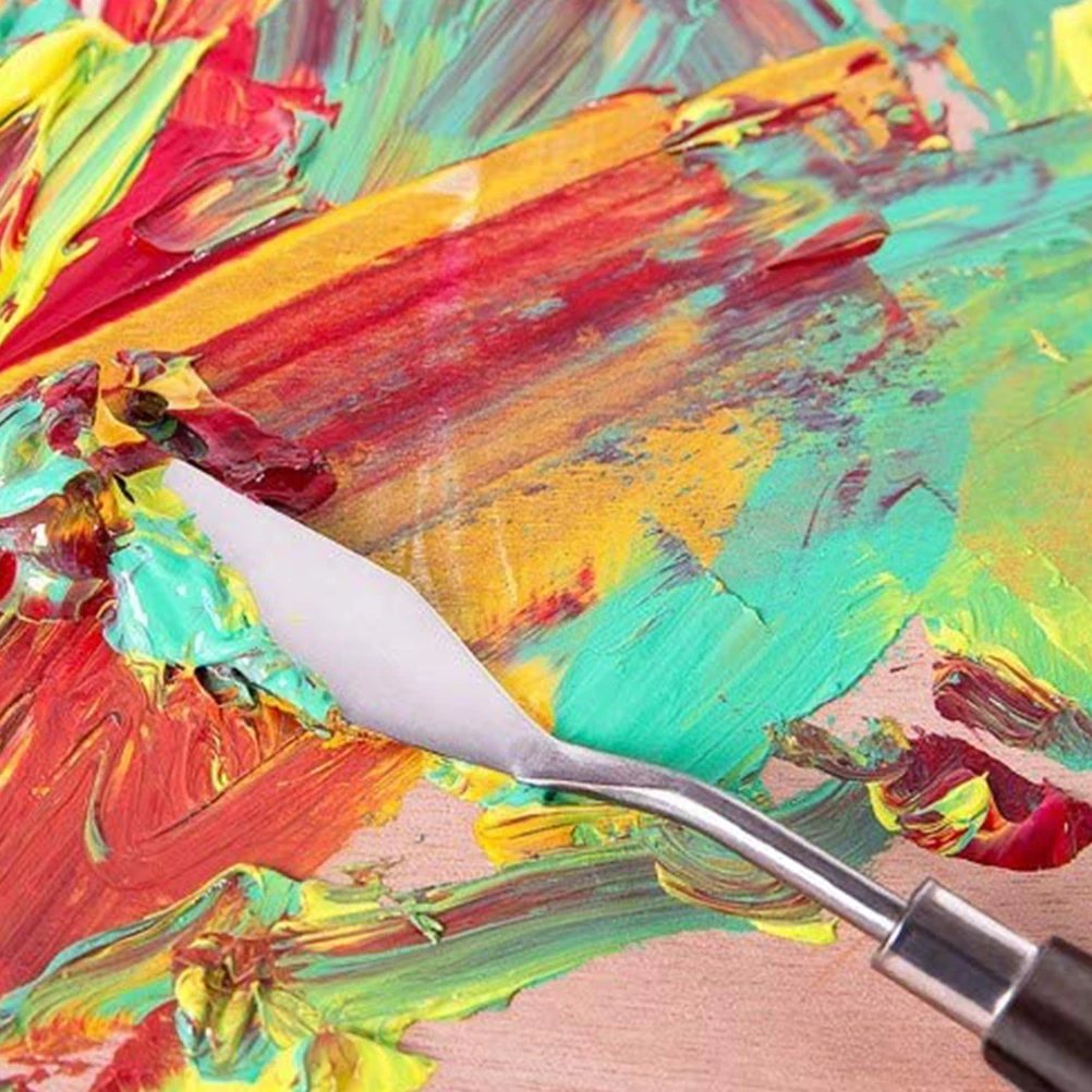 5 Pcs Oil Painting Scrapers Stainless Steel Canvas Tools Smoothing Spatulas Color Mixing Drawing Art Supplies
5 Pcs Oil Painting Scrapers Stainless Steel Canvas Tools Smoothing Spatulas Color Mixing Drawing Art Supplies
