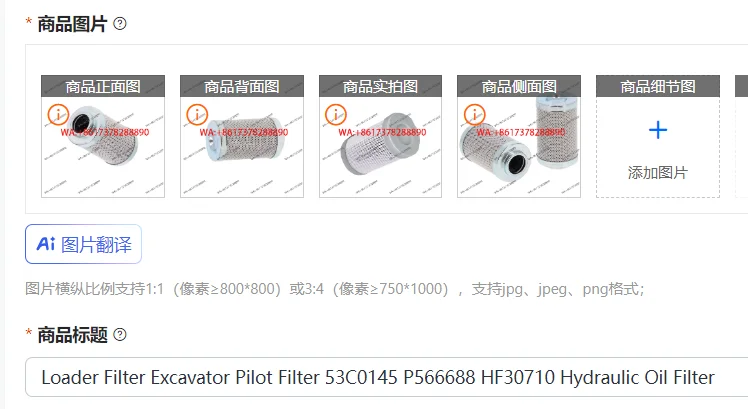Loader Filter Excavator Pilot Filter 53C0145 P566688 HF30710 Hydraulic Oil Filter
Loader Filter Excavator Pilot Filter 53C0145 P566688 HF30710 Hydraulic Oil Filter