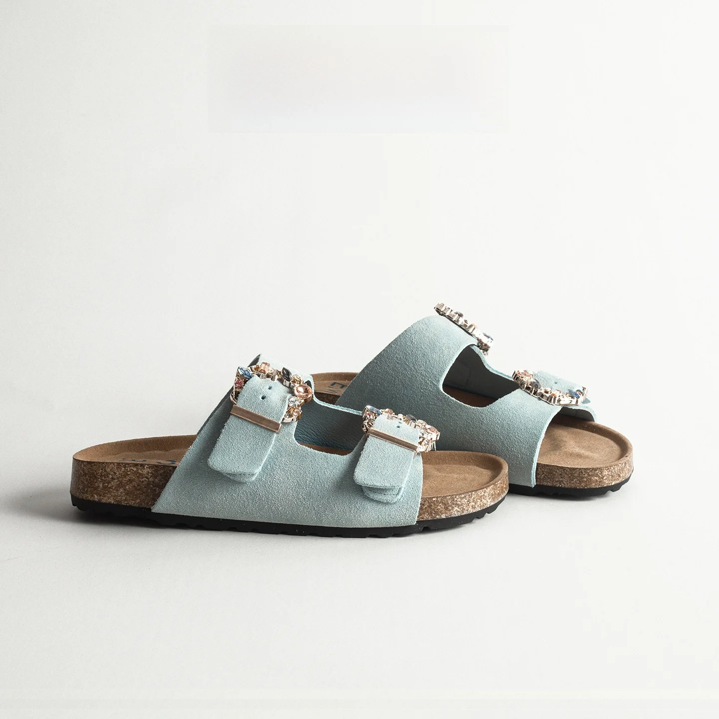 Leather Retro Cork Women's Slippers Summer Outdoor Wear Diamond Double Buckle Flat Bottom Casual Sandals
Leather Retro Cork Women's Slippers Summer Outdoor Wear Diamond Double Buckle Flat Bottom Casual Sandals