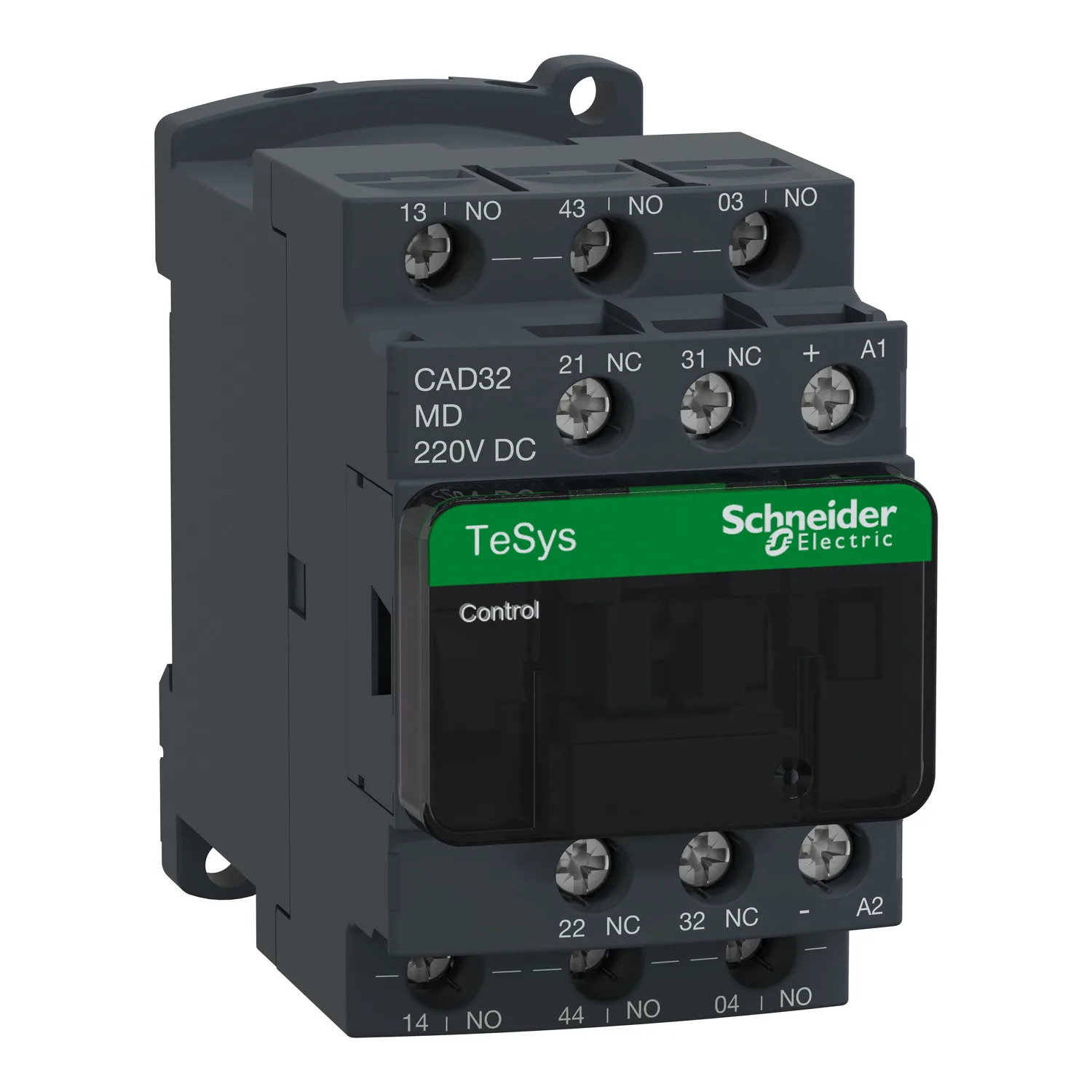 CAD32MDC CAD32MD control relay - 3 NO + 2 NC - = 690 V - 220 V DC standard coil
CAD32MDC CAD32MD control relay - 3 NO + 2 NC - = 690 V - 220 V DC standard coil