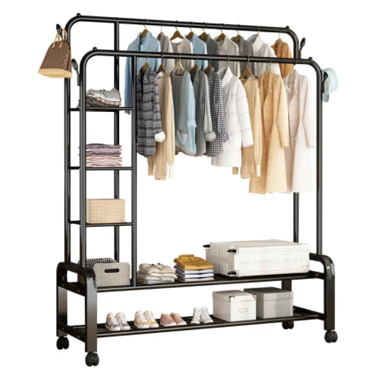 Garment Rack Double Shelves Portable Clothes Rail Stand Metal Multi Functional Clothes Rack
Garment Rack Double Shelves Portable Clothes Rail Stand Metal Multi Functional Clothes Rack