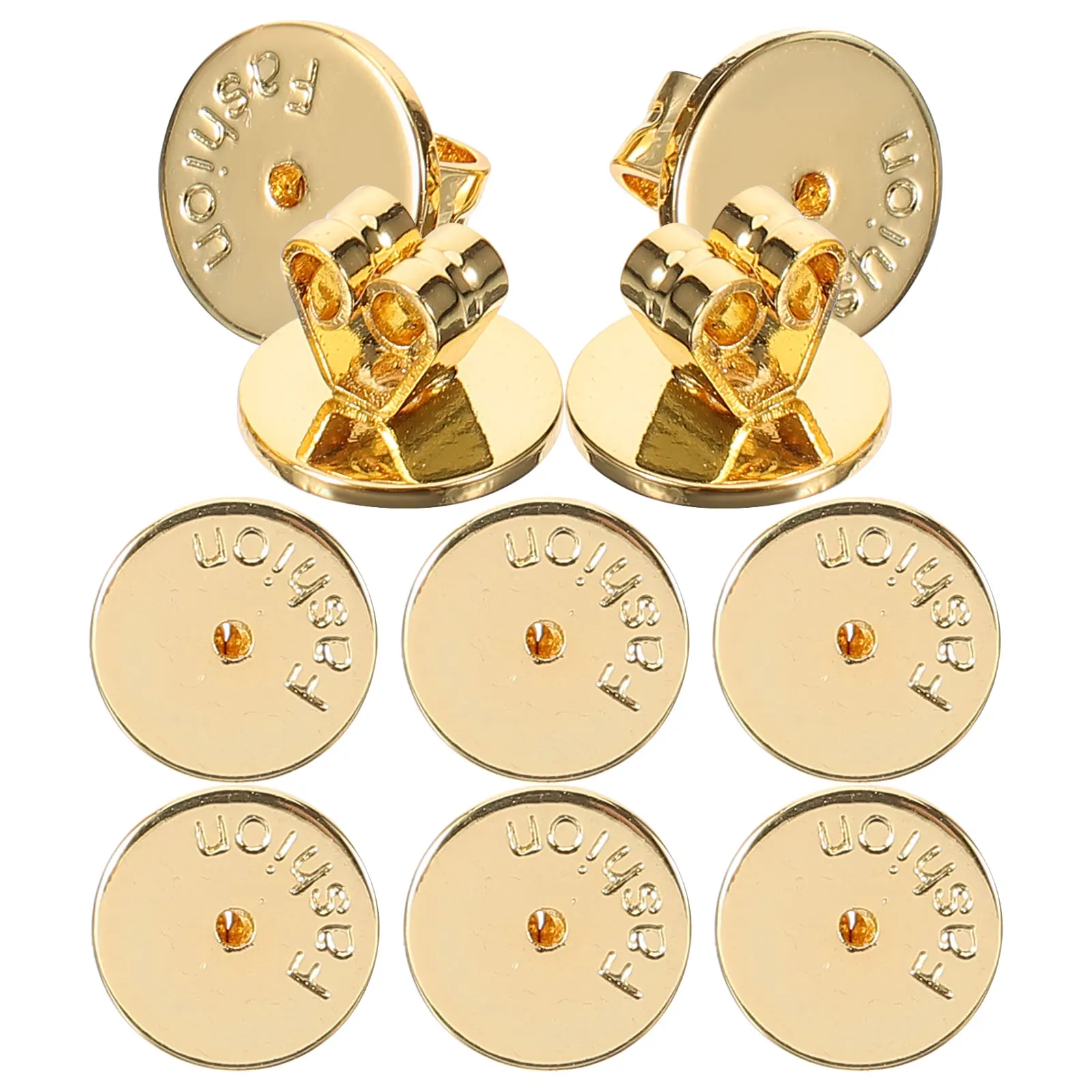 10pcs Gold for Droopy Ears Durable Metal Earring Backs For Droopy Ears Screw On Backs for Women Studs Pierced Jewelry Repair
10pcs Gold for Droopy Ears Durable Metal Earring Backs For Droopy Ears Screw On Backs for Women Studs Pierced Jewelry Repair