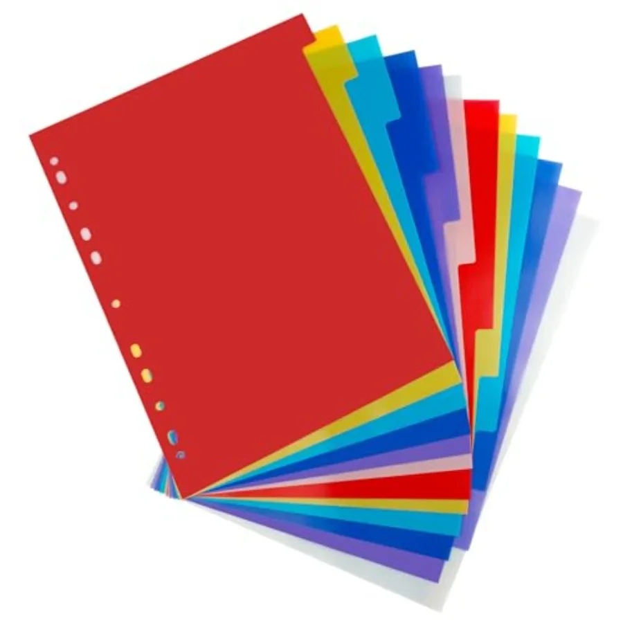 12 Tab Binder Dividers 3 Ring Plastic Binder Dividers with Tabs, Multicolor Notebook Dividers for 2/3/4/11 Ring Binders, Letter
12 Tab Binder Dividers 3 Ring Plastic Binder Dividers with Tabs, Multicolor Notebook Dividers for 2/3/4/11 Ring Binders, Letter