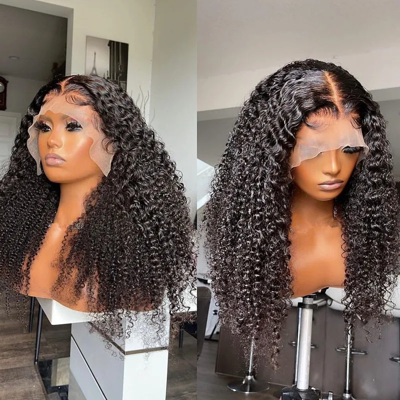 Soft 26inch Natural Black Glueless 180Density Long Kinky Curly Deep Lace Front Wig For Women With Baby Hair Preplucked Daily
Soft 26inch Natural Black Glueless 180Density Long Kinky Curly Deep Lace Front Wig For Women With Baby Hair Preplucked Daily