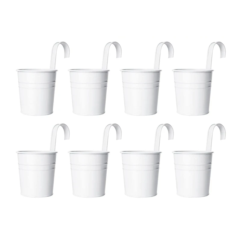 Hanging Flower Pot Metal Iron Bucket Flower Pot For Railing Garden Decorative Flower Stand Hanging Hanging Pot Durable (White)
Hanging Flower Pot Metal Iron Bucket Flower Pot For Railing Garden Decorative Flower Stand Hanging Hanging Pot Durable (White)