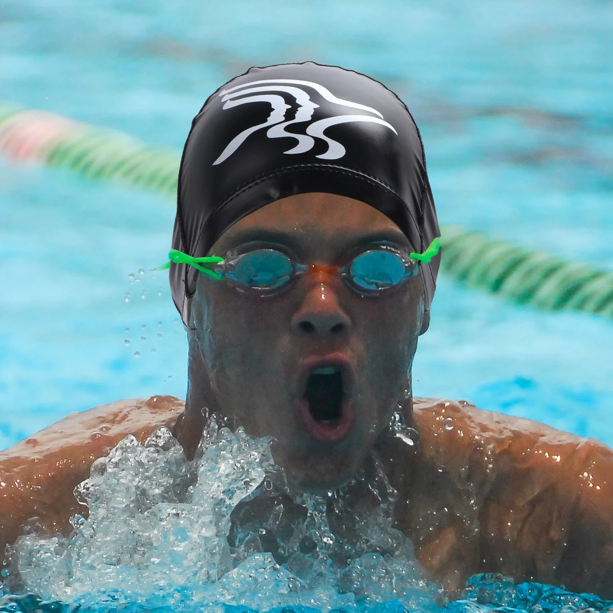 Waterproof Sun Protection Swimming Cap Headwear Swiming Caps for Nose Hair Swimmers 
Waterproof Sun Protection Swimming Cap Headwear Swiming Caps for Nose Hair Swimmers