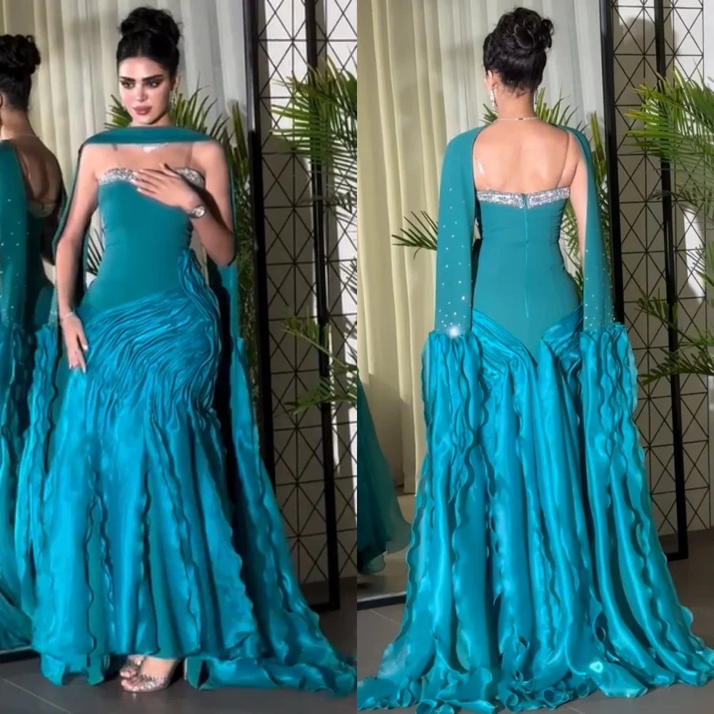 Customized Formal Jersey Pleat Sequined Mermaid Sheer Straps Long Dresses Bespoke Occasion Exquisite Sexy
Customized Formal Jersey Pleat Sequined Mermaid Sheer Straps Long Dresses Bespoke Occasion Exquisite Sexy