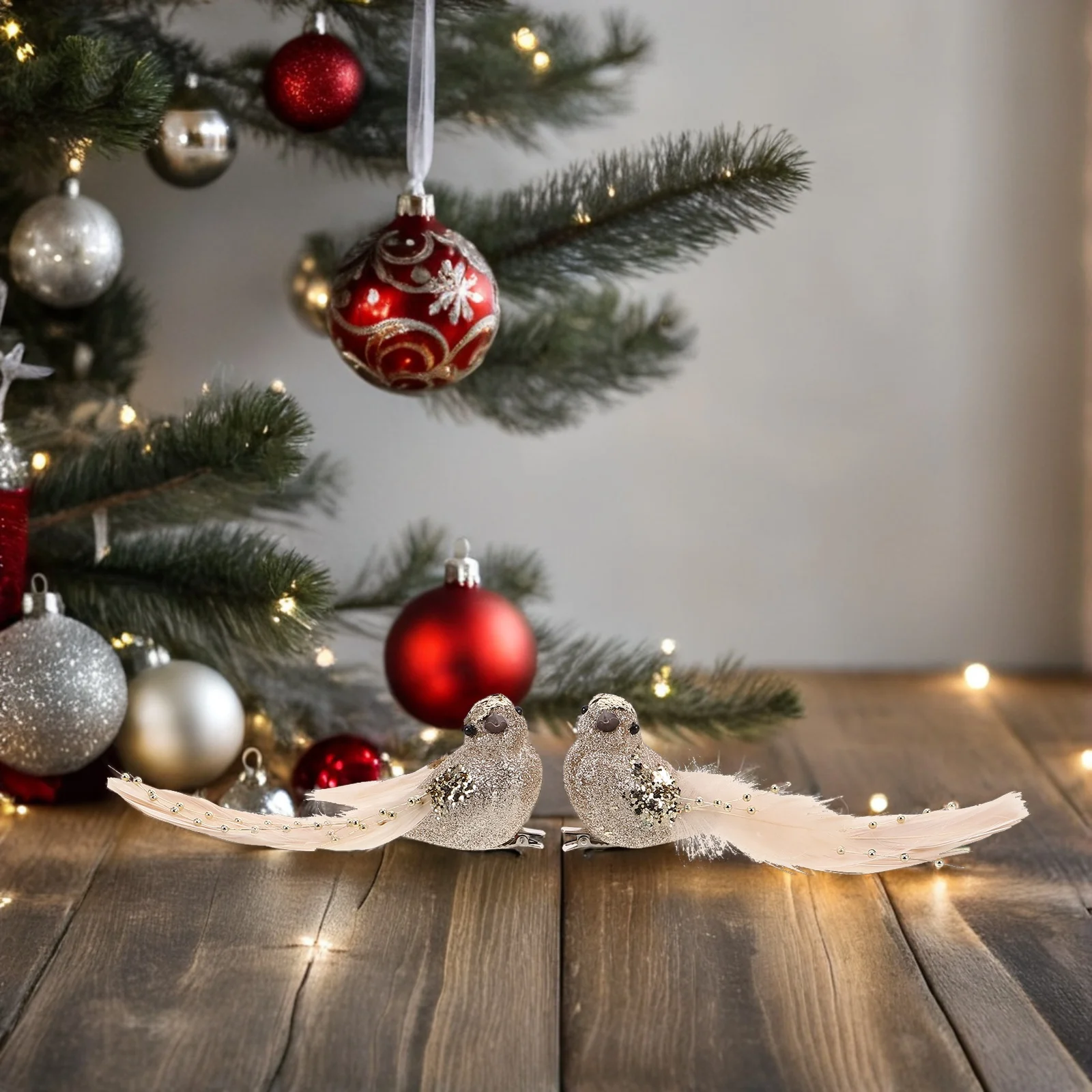 2pcs Christmas Tree Decoration Birds Ornaments Colorful Artificial Small Figurines Holiday Party Simulated Dove Decorative
2pcs Christmas Tree Decoration Birds Ornaments Colorful Artificial Small Figurines Holiday Party Simulated Dove Decorative