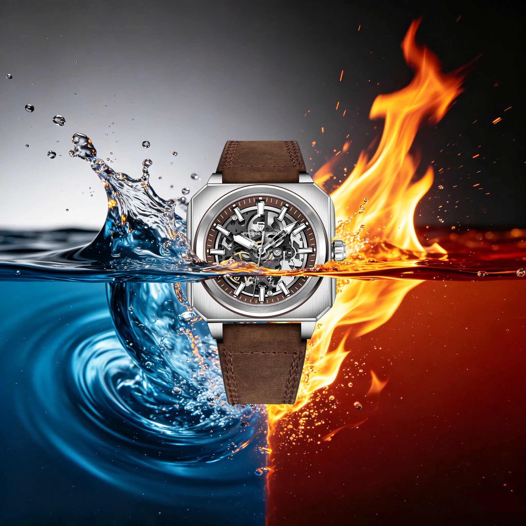 PAGANI DESIGN Men Niche High-End Cool Mechanical Watch Leather Strap Sapphire Luminous Diving Watch Must-Have For Fashion Lovers
PAGANI DESIGN Men Niche High-End Cool Mechanical Watch Leather Strap Sapphire Luminous Diving Watch Must-Have For Fashion Lovers