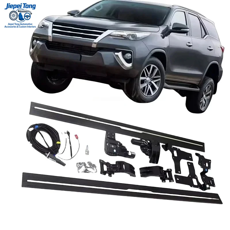 Электрические выдвижные подножки из алюминия для FORTUNER 2016+
Электрические выдвижные подножки из алюминия для FORTUNER 2016+