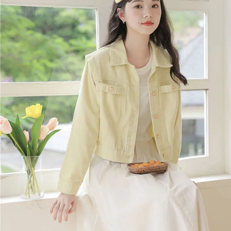 Sweet Denim Jacket for Women 2025 Spring New Japanese Design Touching Jacket for Students Versatile Short Top
Sweet Denim Jacket for Women 2025 Spring New Japanese Design Touching Jacket for Students Versatile Short Top