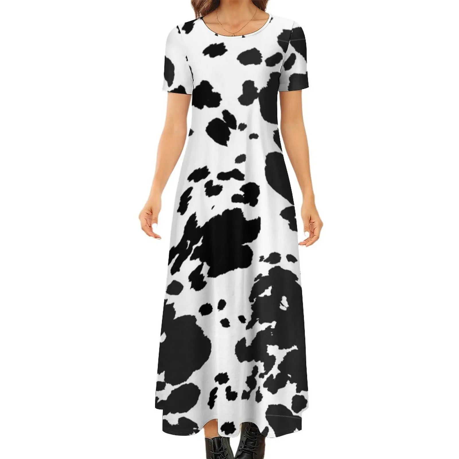 Cow Print Pattern Round Neck Short Sleeve Dress Cocktail of dresses elegant women"s dresses sale summer dresses ladies 2024
Cow Print Pattern Round Neck Short Sleeve Dress Cocktail of dresses elegant women"s dresses sale summer dresses ladies 2024