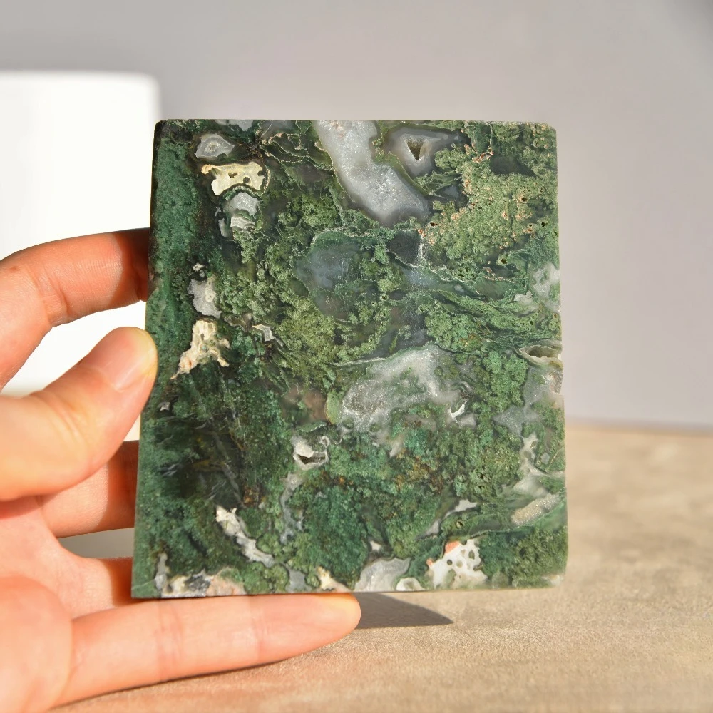Natura Mossagate Stone Square Slices Scene Decoration Desktop Decoration Birthday Gift Halloween Gift Christmas Gift
Natura Mossagate Stone Square Slices Scene Decoration Desktop Decoration Birthday Gift Halloween Gift Christmas Gift