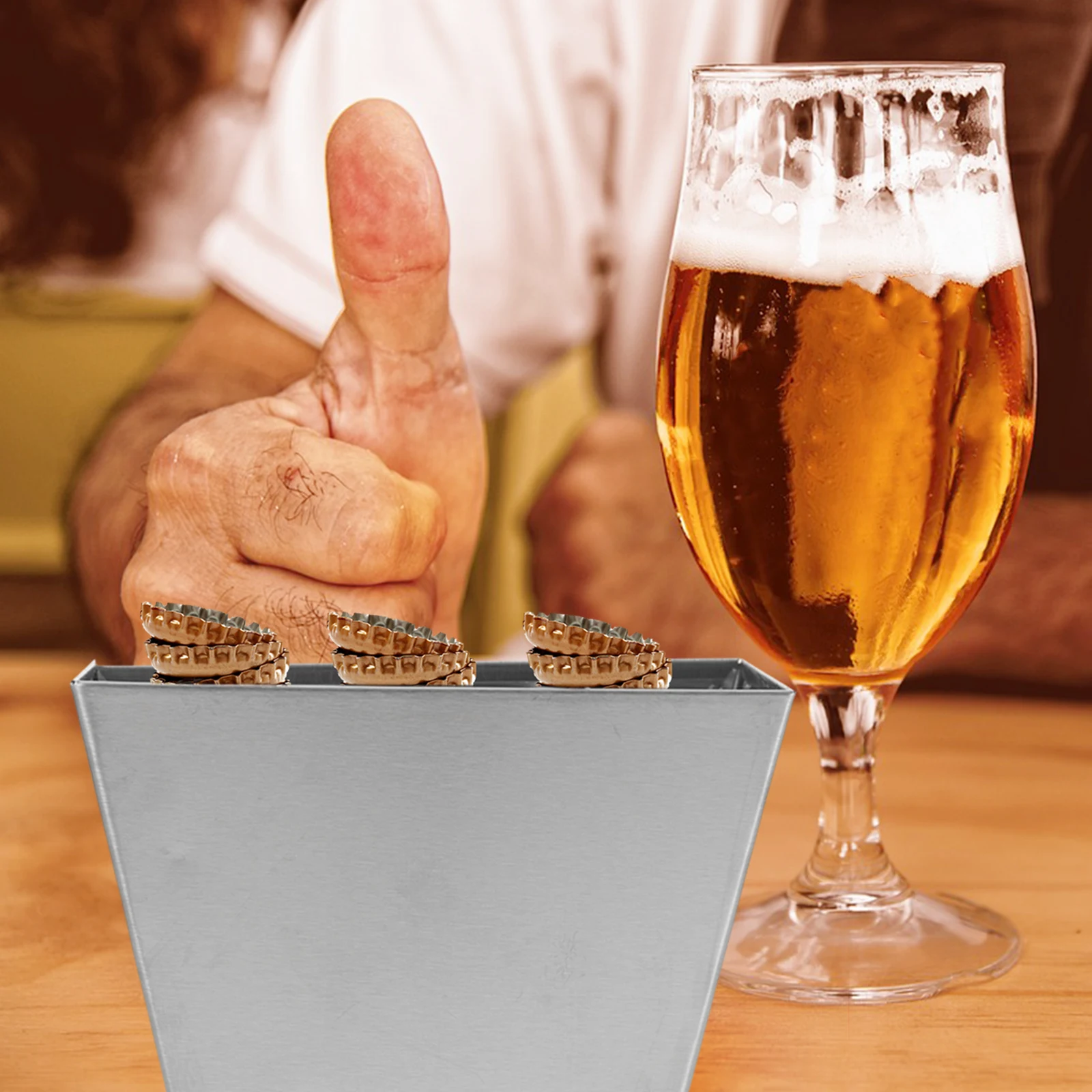 2PCS Bottle Cap Storage Box Silver Stainless Steel Wall Mount Beer Opener Cap Catcher Storage Bucket Stylish Design Efficient
2PCS Bottle Cap Storage Box Silver Stainless Steel Wall Mount Beer Opener Cap Catcher Storage Bucket Stylish Design Efficient