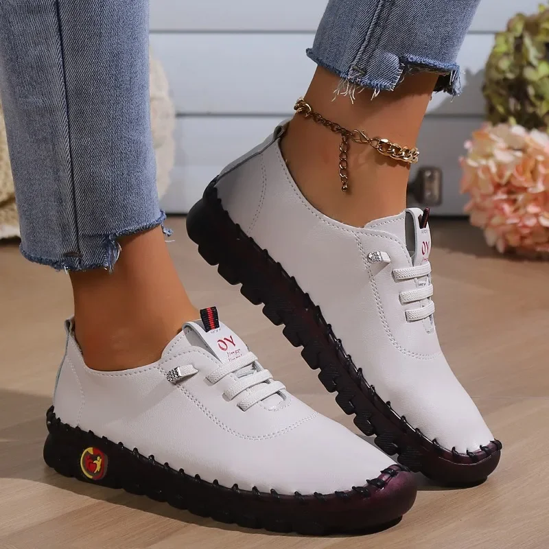 Women's Oxfords Soft Sole Casual Shoes Flat Shallow Mouth Platform Loafers Leather Ladies Sneakers Outdoor Breathable Comfort
Women's Oxfords Soft Sole Casual Shoes Flat Shallow Mouth Platform Loafers Leather Ladies Sneakers Outdoor Breathable Comfort