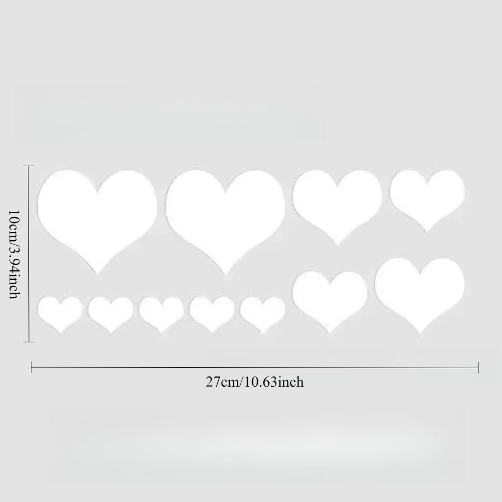 1 Set Lovely Heart Vinyl Sticker, Romantic Decor Decal for Car Motorcycle Electric Vehicle Scratch Cover
1 Set Lovely Heart Vinyl Sticker, Romantic Decor Decal for Car Motorcycle Electric Vehicle Scratch Cover