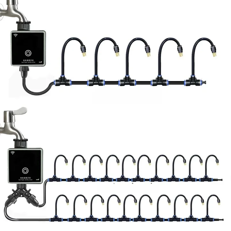 Intelligent WIFI watering timer can be adjusted, universal nozzle can be turned off, quick plug spray remote irrigation
Intelligent WIFI watering timer can be adjusted, universal nozzle can be turned off, quick plug spray remote irrigation