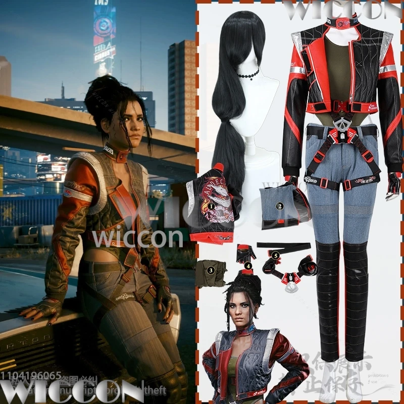 Game Panam Palmer Cosplay Red And Black Leather Jackets Punk Y2K Girls Fashion Uniform Belt Wig Halloween Carnival Customized
Game Panam Palmer Cosplay Red And Black Leather Jackets Punk Y2K Girls Fashion Uniform Belt Wig Halloween Carnival Customized
