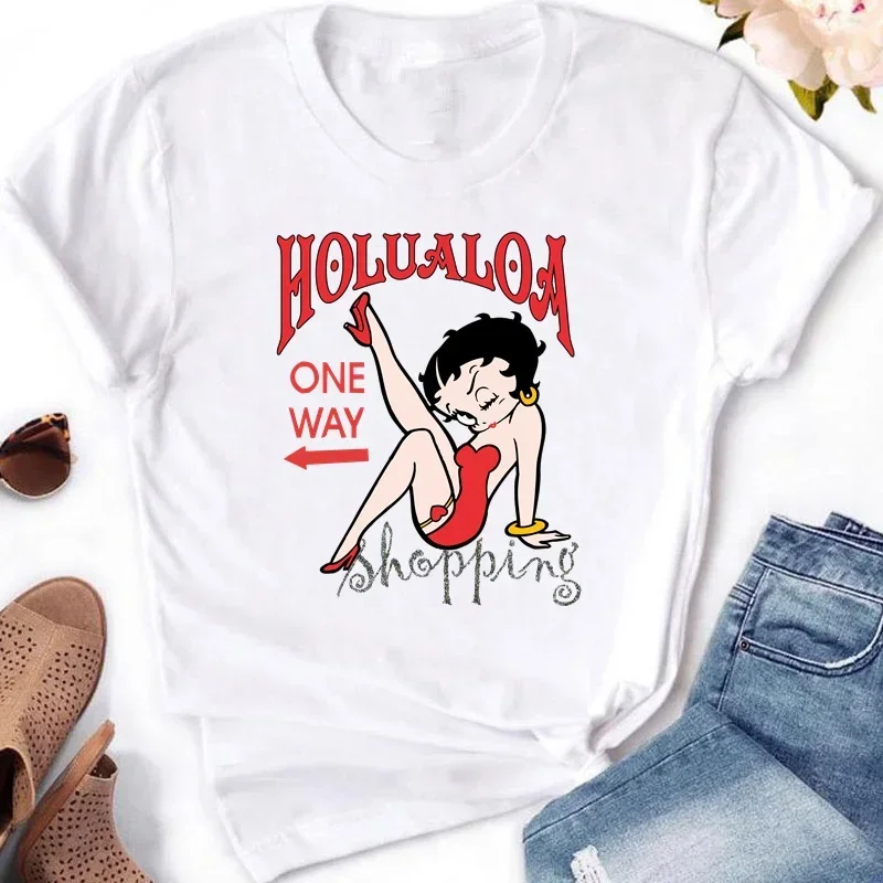 Aesthetic Betties T-shirt Women's Short Sleeved T-shirt Y2k Clothing Women Casual Retro Fashionable shirts Female Tops Tee
Aesthetic Betties T-shirt Women's Short Sleeved T-shirt Y2k Clothing Women Casual Retro Fashionable shirts Female Tops Tee