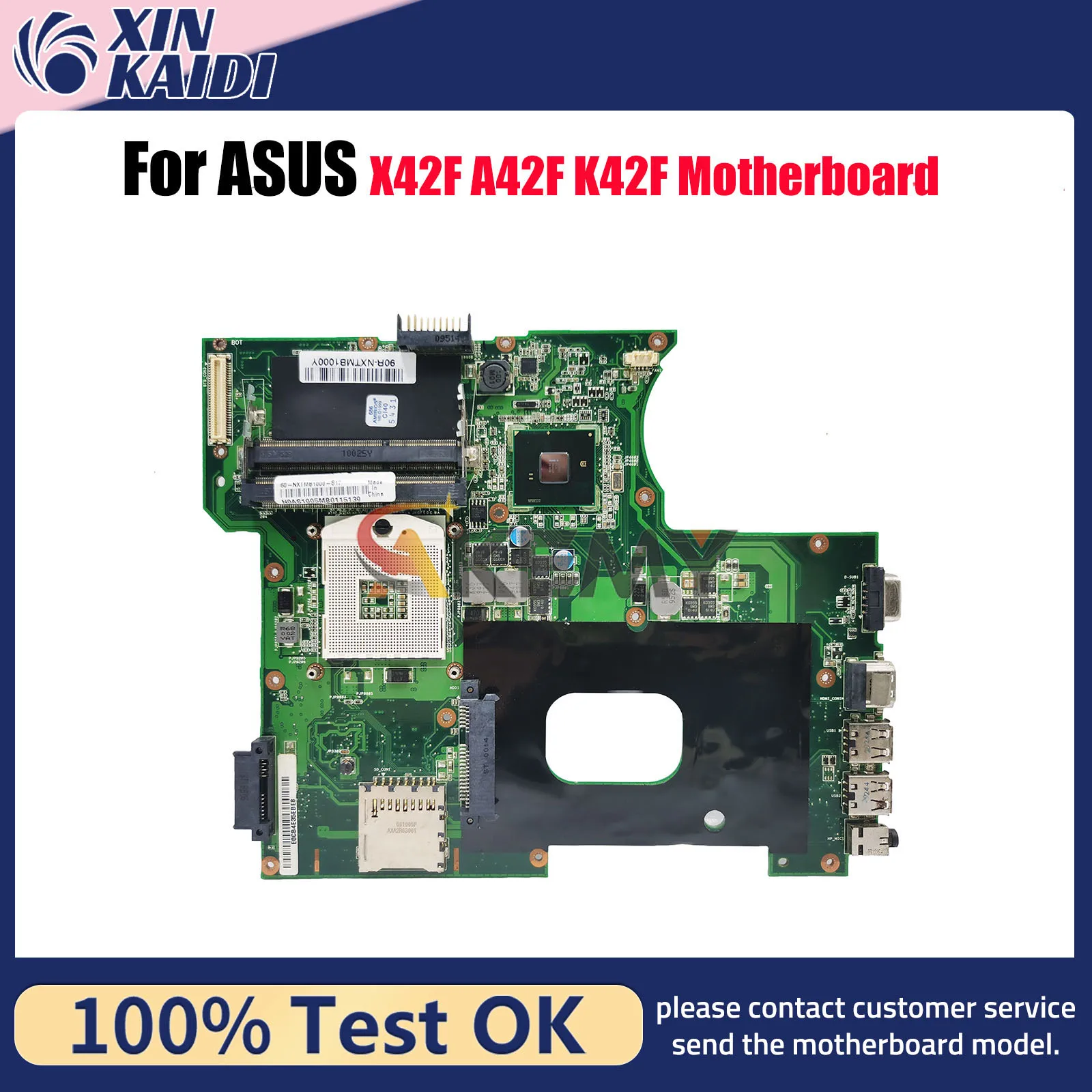 K42F Laptop Motherboard For ASUS A42F K42F K42F X42F Notebook Mainboard This item is in stock 100% tests OK fast shipping
K42F Laptop Motherboard For ASUS A42F K42F K42F X42F Notebook Mainboard This item is in stock 100% tests OK fast shipping