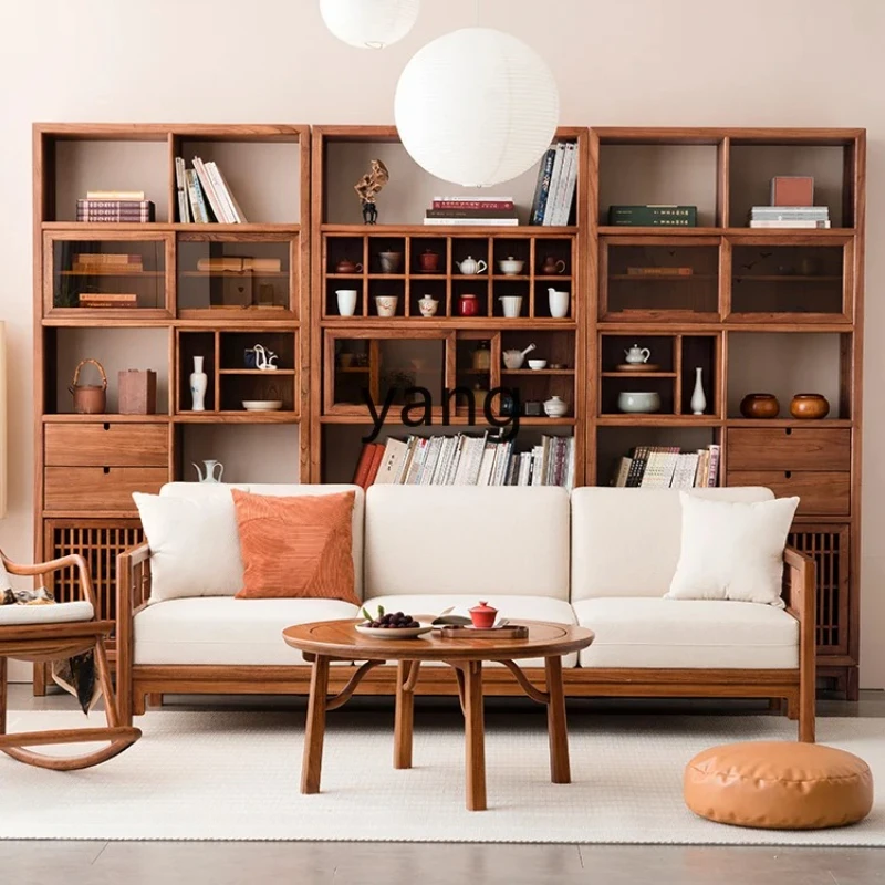 CX Solid Wood Bookcase New Chinese Style Old Elm Bookshelf Living Room Entire Wall Display Cabinet
CX Solid Wood Bookcase New Chinese Style Old Elm Bookshelf Living Room Entire Wall Display Cabinet