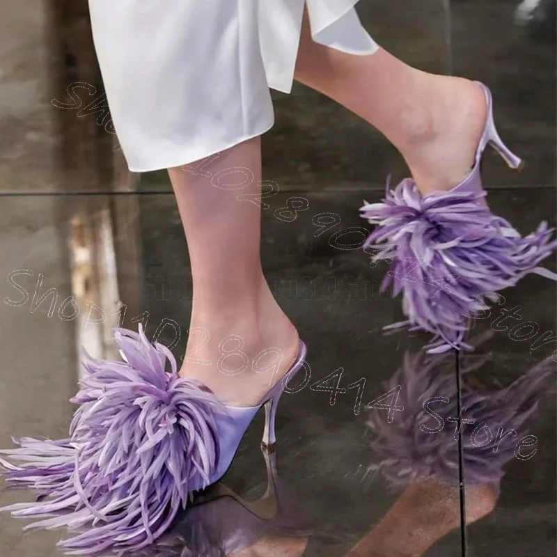 Purple Tassels Suede Pointed Toe Runway Slippers Slip On Women Shoes Thin High Heels New Party Banquet 2026 Zapatos Para Mujere
Purple Tassels Suede Pointed Toe Runway Slippers Slip On Women Shoes Thin High Heels New Party Banquet 2026 Zapatos Para Mujere