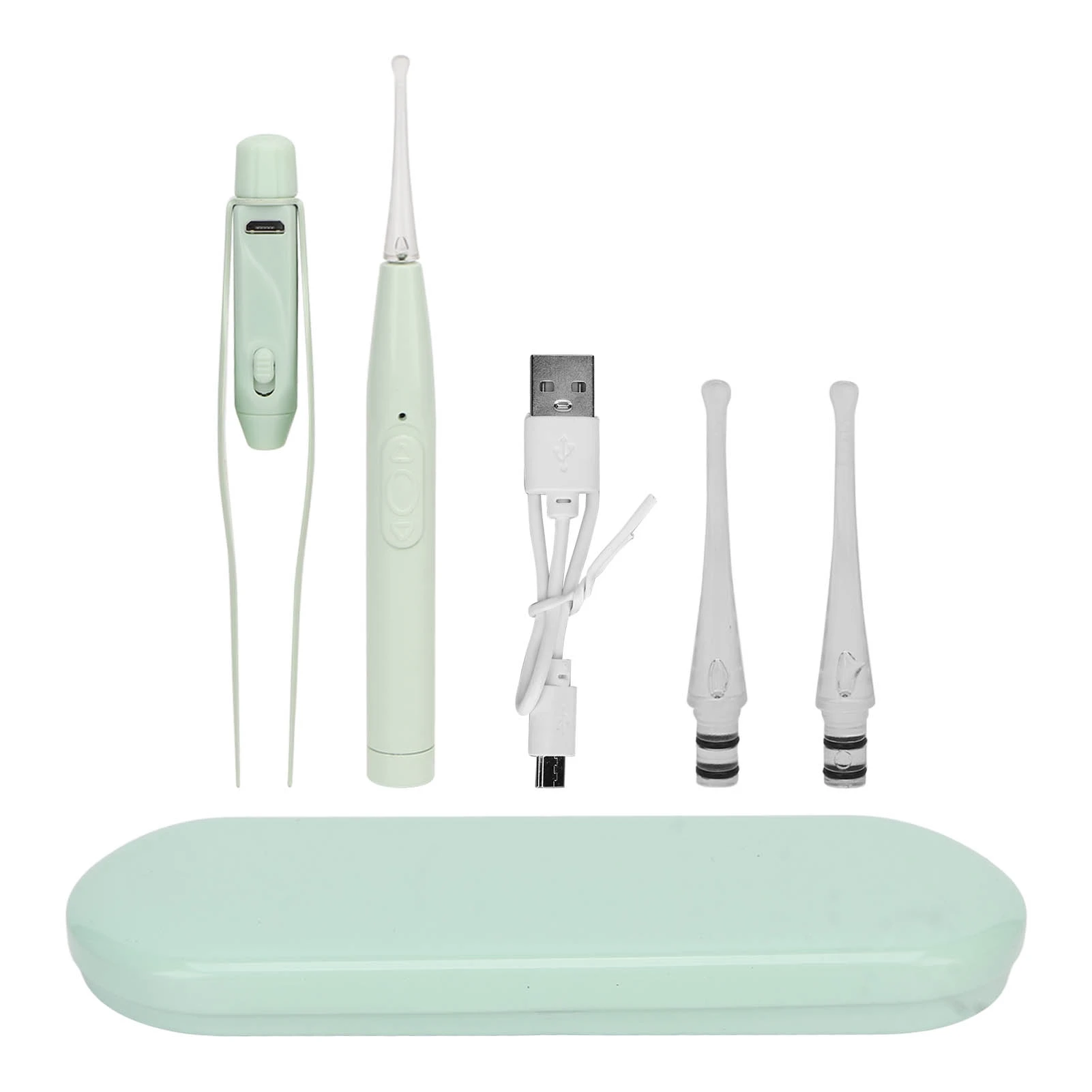 Kids Earwax Removal Kit Green Soft Round Spoon LED Light USB Charge Baby Ear Cleaner for Home Adults Children
Kids Earwax Removal Kit Green Soft Round Spoon LED Light USB Charge Baby Ear Cleaner for Home Adults Children