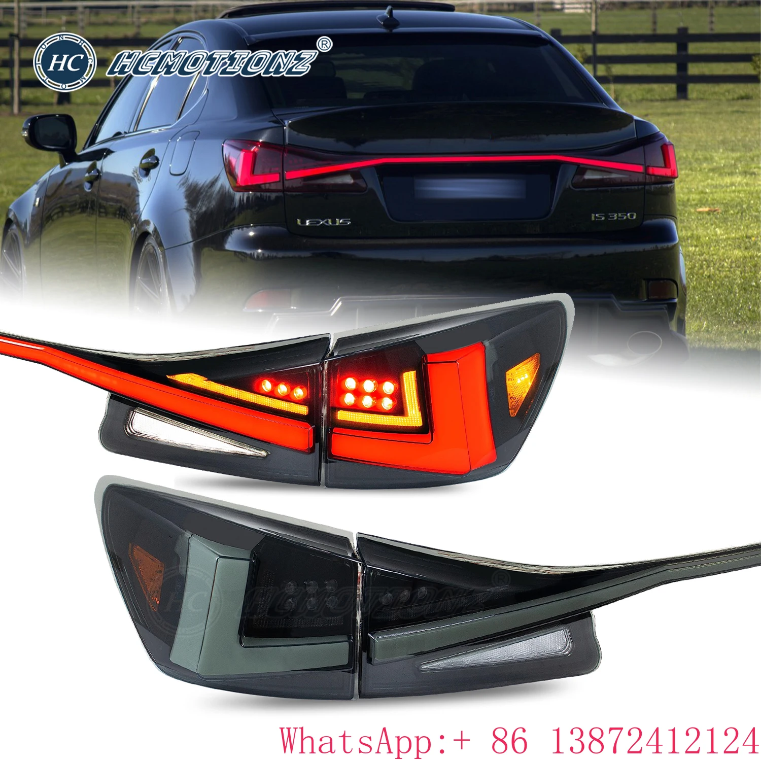 HCMOTIONZ V3 Rear Lamp with Intermediate -light IS350 ISF Start up Animation DRL 2006-2013 LED Tail Lights for Lexus IS250 
HCMOTIONZ V3 Rear Lamp with Intermediate -light IS350 ISF Start up Animation DRL 2006-2013 LED Tail Lights for Lexus IS250