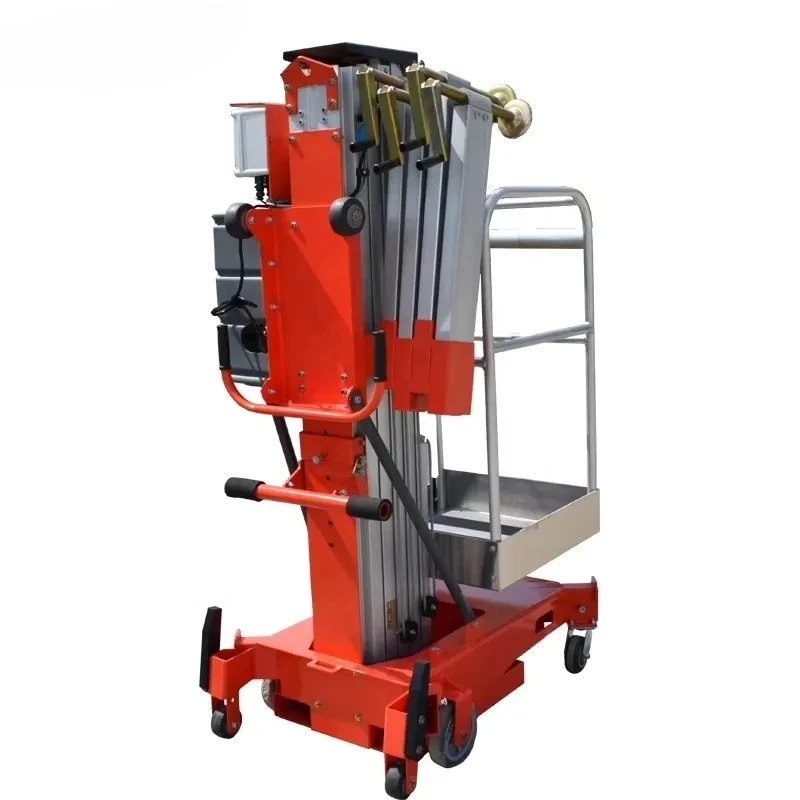 YG Customized Mobile Aluminum Hydraulic Single Mast Lift Manual Move Aerial Elevator Through-Door Overload Protection Light Weig
YG Customized Mobile Aluminum Hydraulic Single Mast Lift Manual Move Aerial Elevator Through-Door Overload Protection Light Weig