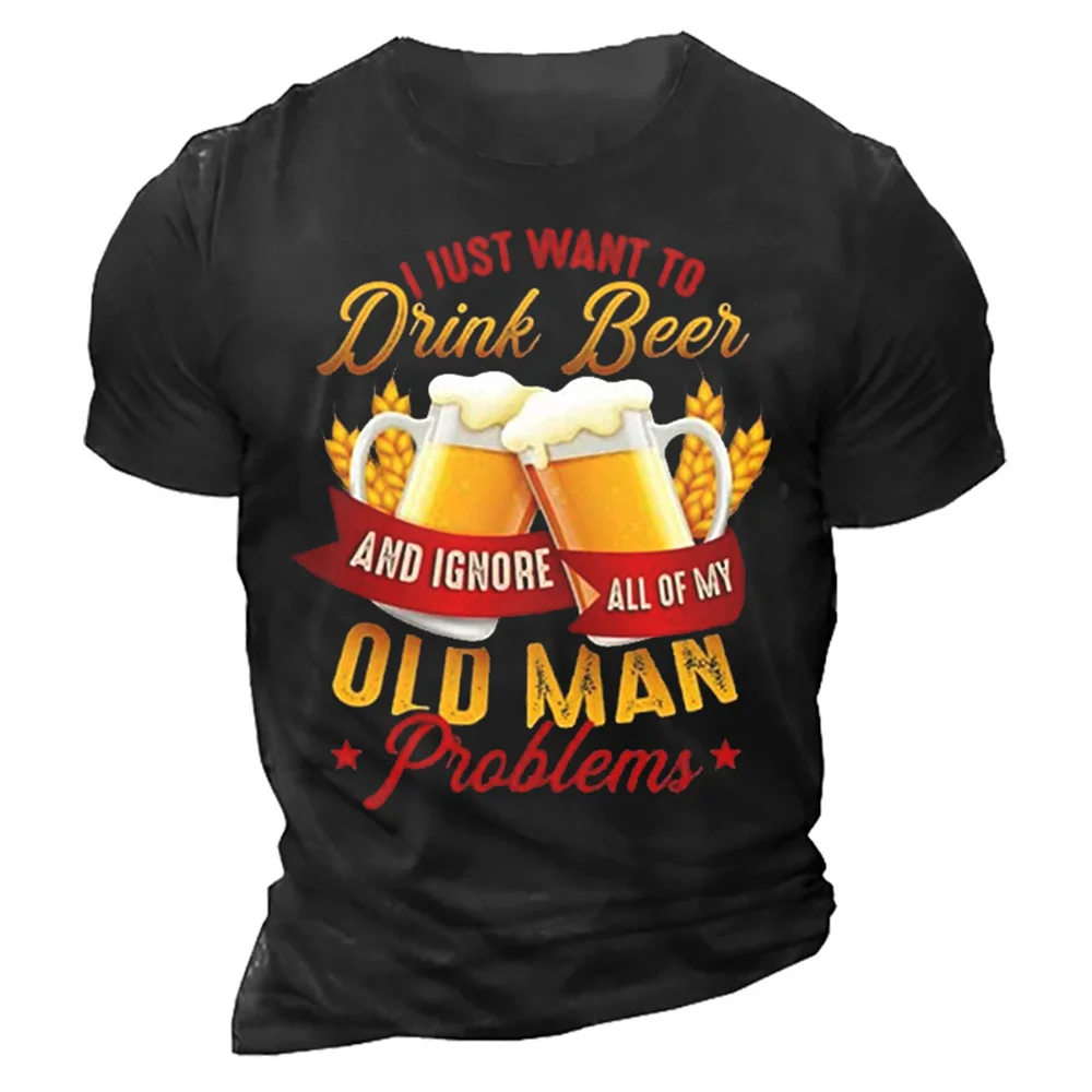 Harajuku Fashion Beer Print Men's T-shirts Summer Men's Clothing Short Sleeve Tee Shirt Men Oversized T-Shirt Male Camiseta 6xl
Harajuku Fashion Beer Print Men's T-shirts Summer Men's Clothing Short Sleeve Tee Shirt Men Oversized T-Shirt Male Camiseta 6xl