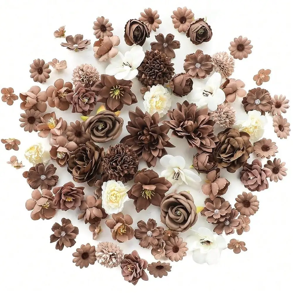Mini Artificial Flower Heads Brown Taupe Fake Peony Daisy Rose Multicolor Small Faux Silk Flower Heads For Cake Craft Garland W
Mini Artificial Flower Heads Brown Taupe Fake Peony Daisy Rose Multicolor Small Faux Silk Flower Heads For Cake Craft Garland W