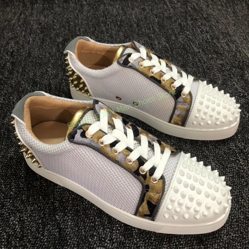 Men's Rivet Round Toe Loafers Shoes Flat Heel Lace Up Comfortable Flat Heel Fabric Men Casual Loafer Single Shoes
Men's Rivet Round Toe Loafers Shoes Flat Heel Lace Up Comfortable Flat Heel Fabric Men Casual Loafer Single Shoes
