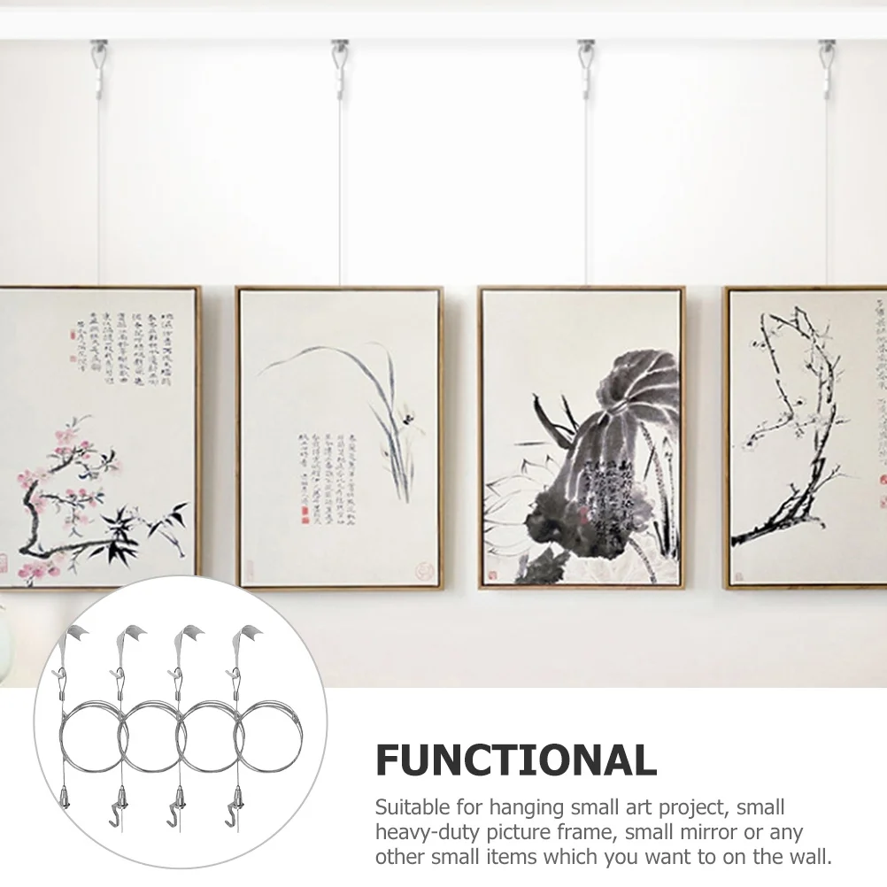 Heavy Duty Picture Hanging Cord with Hooks for Frame Wall Hanger Set DIY Craft Supplies Exhibition Display Tool Rope Kit
Heavy Duty Picture Hanging Cord with Hooks for Frame Wall Hanger Set DIY Craft Supplies Exhibition Display Tool Rope Kit