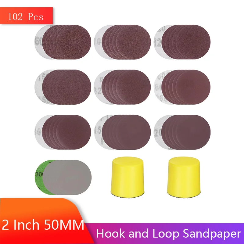 2 Inch 50MM Sanding Discs Pad Kit with Hand Sanding Block Include 60-3000 Grit for Drill Sanding Attachment Rotary Sander Pads
2 Inch 50MM Sanding Discs Pad Kit with Hand Sanding Block Include 60-3000 Grit for Drill Sanding Attachment Rotary Sander Pads