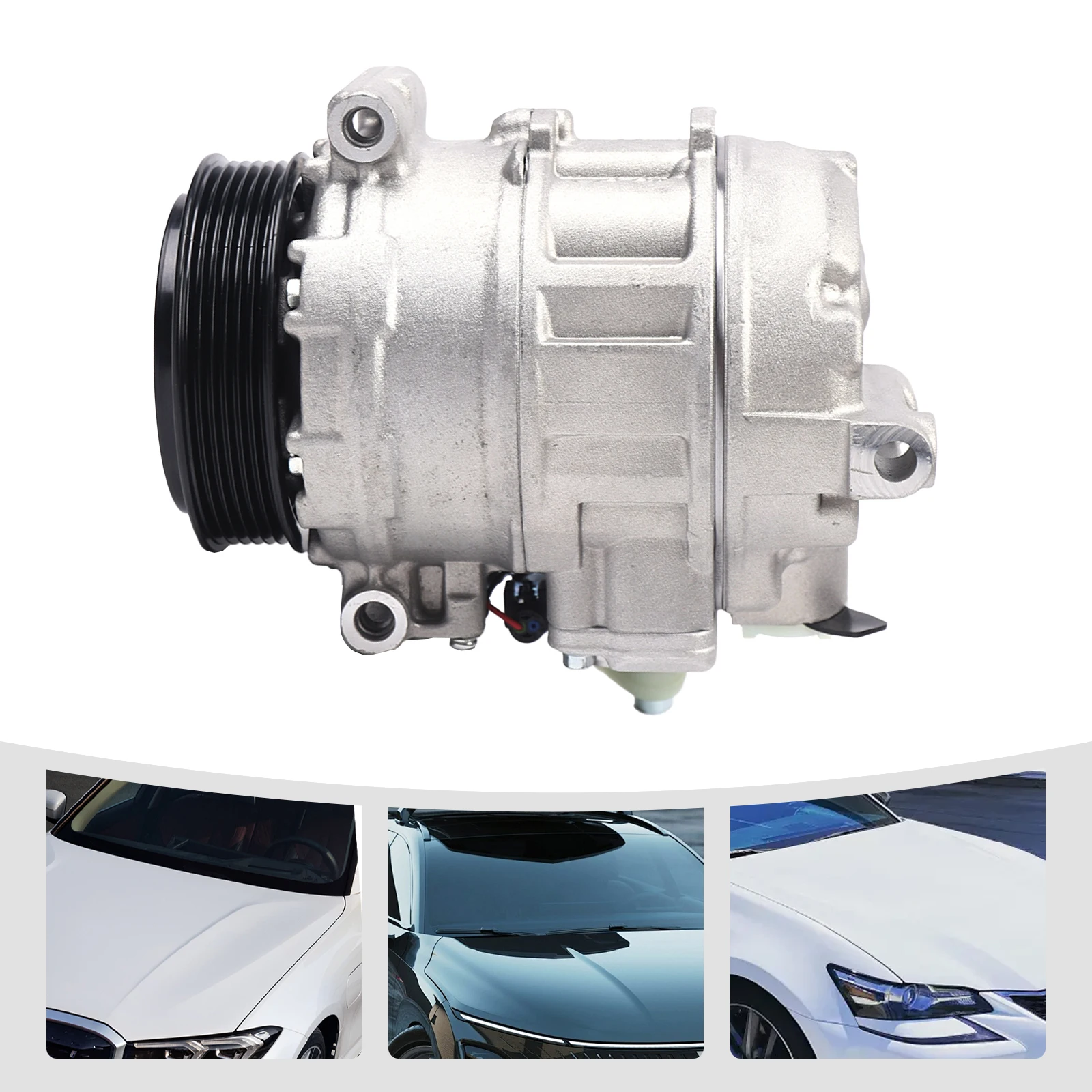 New Air Conditioning Compressor A0002306511, A/C Compressor with 6 Grooves&Clutch, for 2001-2012 Mercedes-Benz
New Air Conditioning Compressor A0002306511, A/C Compressor with 6 Grooves&Clutch, for 2001-2012 Mercedes-Benz