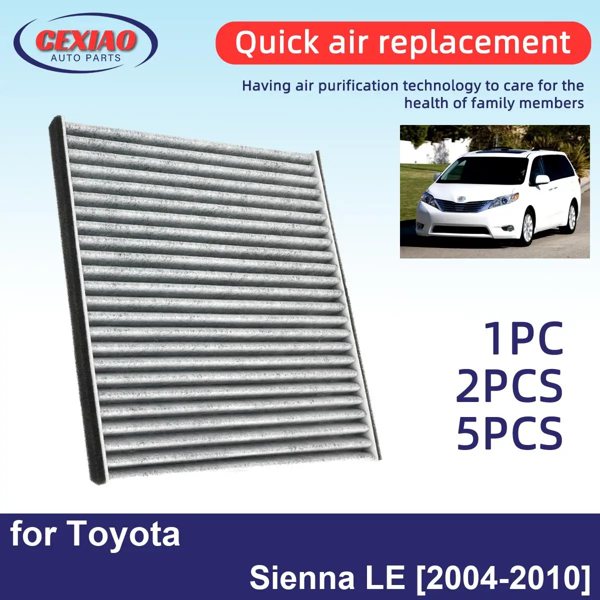 Фильтр для кондиционера Toyota Sienna LE 2004-2010 CF9846A 63210-AG000, 1 шт., 2 шт., 5 шт.
Фильтр для кондиционера Toyota Sienna LE 2004-2010 CF9846A 63210-AG000, 1 шт., 2 шт., 5 шт.
