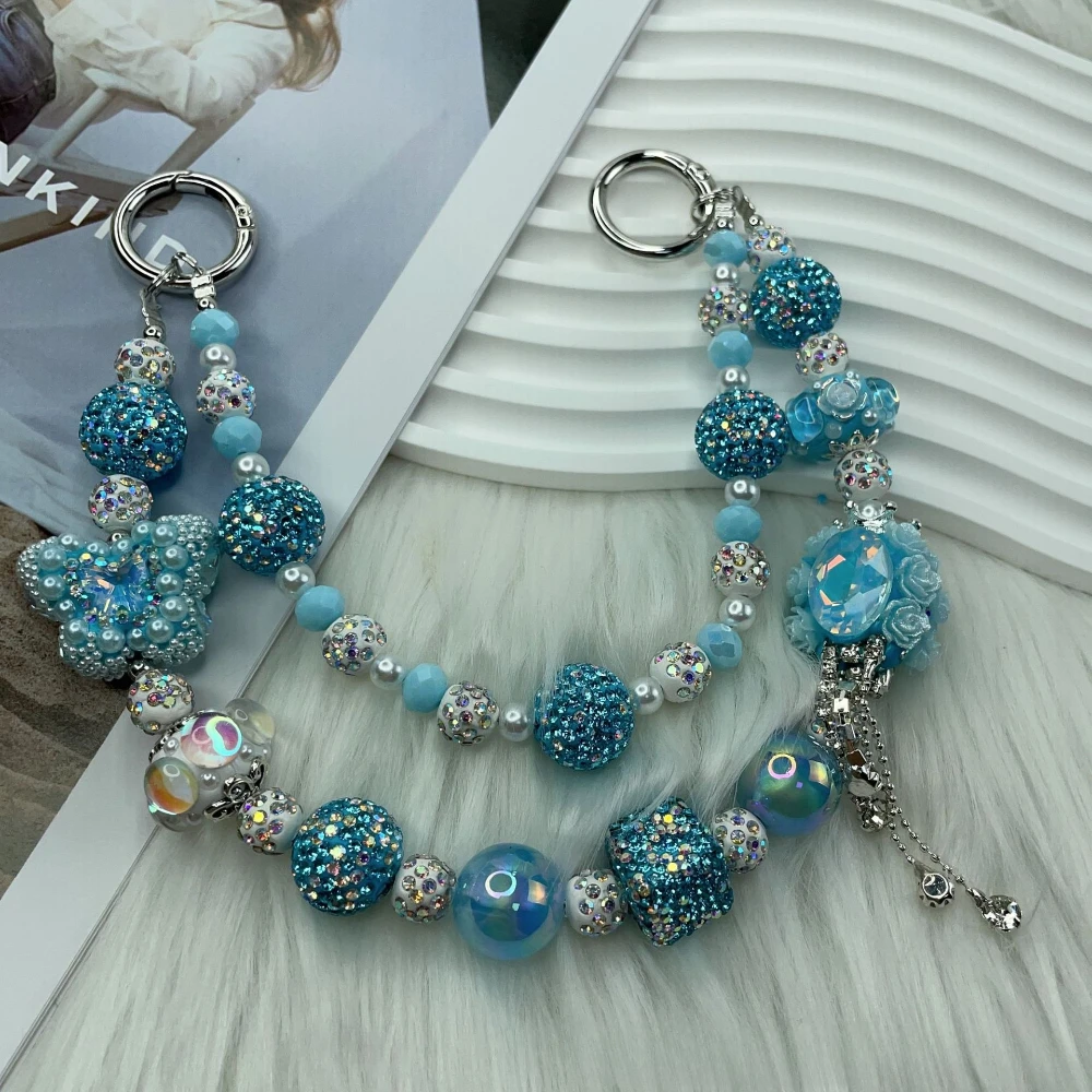 Creative Butterfly Flower Beads Pendant Anti Drop Anti Lost Wristband Chain for Phone Charm, Bag and Keychain
Creative Butterfly Flower Beads Pendant Anti Drop Anti Lost Wristband Chain for Phone Charm, Bag and Keychain