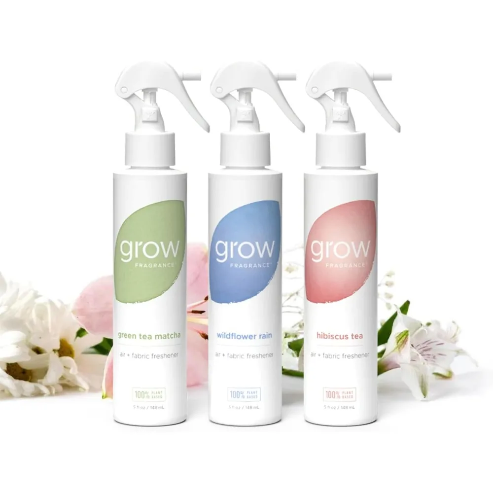 Non Toxic Plant Based Air Freshener Spray Set Green Tea Matcha Hibiscus Tea Wildflower Rain 5 oz
Non Toxic Plant Based Air Freshener Spray Set Green Tea Matcha Hibiscus Tea Wildflower Rain 5 oz
