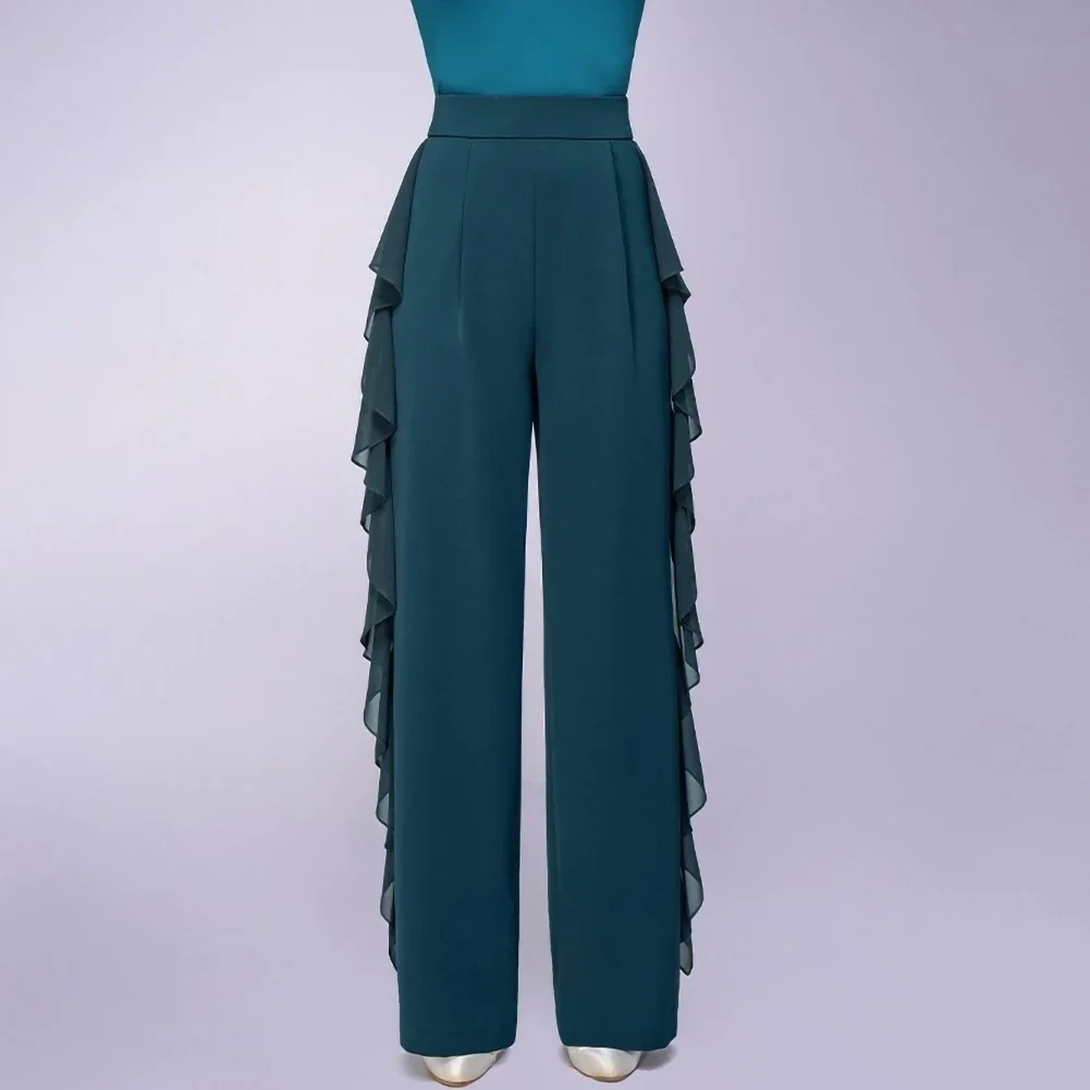 Новые прямые брюки для бальных танцев из плавающей пряжи, тренировочные брюки, черные стандартные брюки для соревнований, синие брюки для бальных танцев
Новые прямые брюки для бальных танцев из плавающей пряжи, тренировочные брюки, черные стандартные брюки для соревнований, синие брюки для бальных танцев