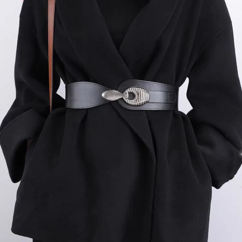 Genuine Leather Waist Belt Black Red Brown Wide Elastic Stretch Western Luxury Brand Designer Dress Belts Waist Cincher Belt
Genuine Leather Waist Belt Black Red Brown Wide Elastic Stretch Western Luxury Brand Designer Dress Belts Waist Cincher Belt
