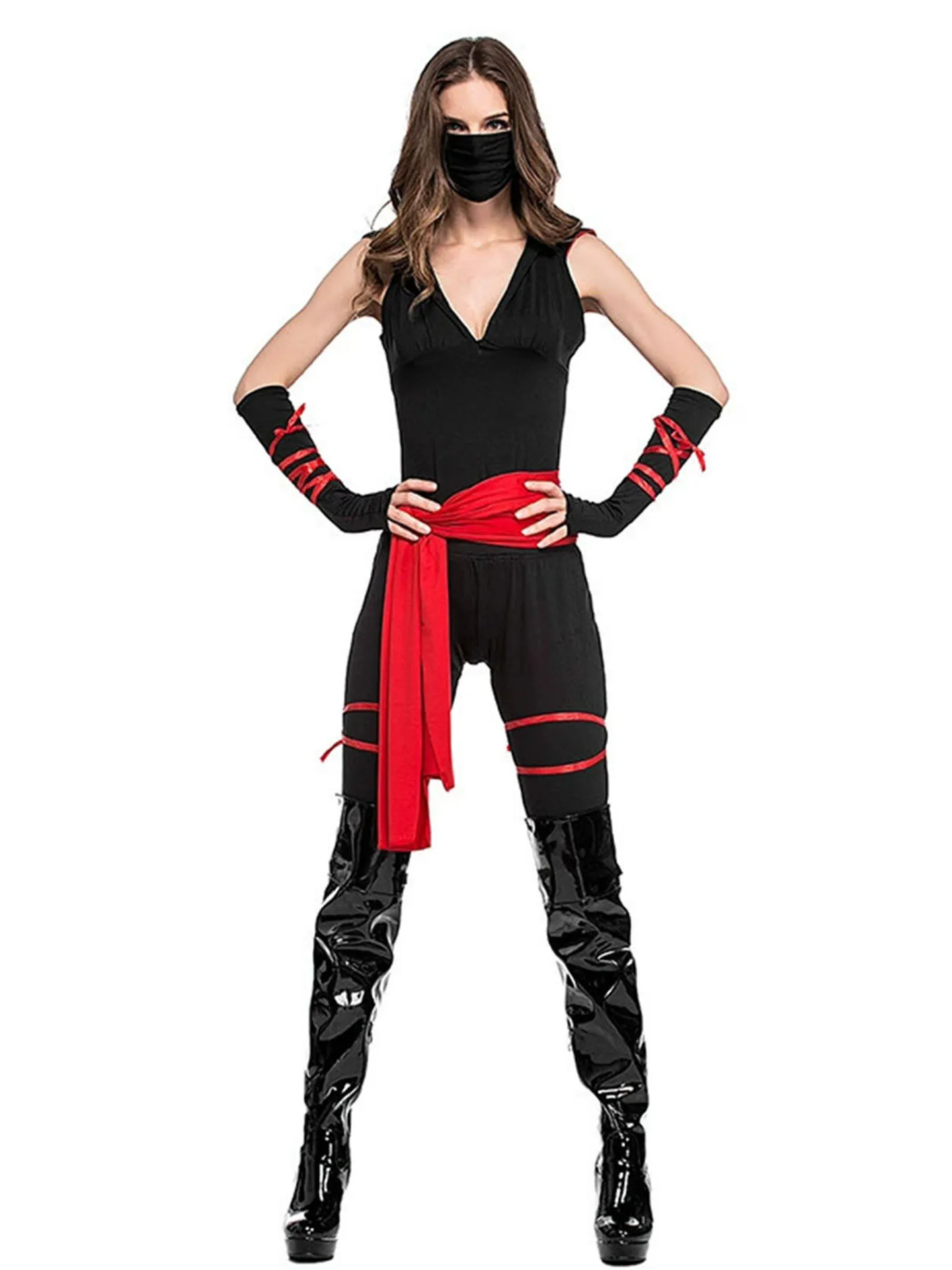 Halloween Masquerade Warrior Women's Costume Black Ninja Suit Role-playing Transformation Party Performance Clothing
Halloween Masquerade Warrior Women's Costume Black Ninja Suit Role-playing Transformation Party Performance Clothing
