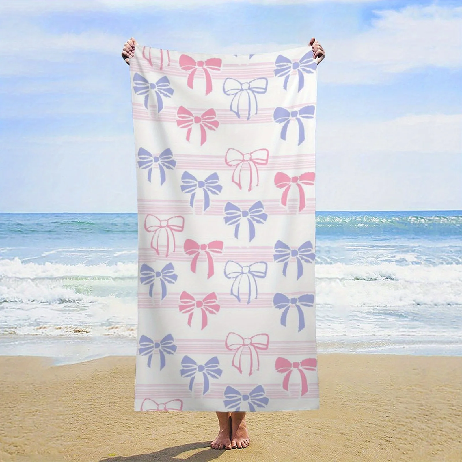 Graffiti romantic bow beach towel, suitable for women, men, dogs bath towel, oversized quick-drying towel blanket
Graffiti romantic bow beach towel, suitable for women, men, dogs bath towel, oversized quick-drying towel blanket