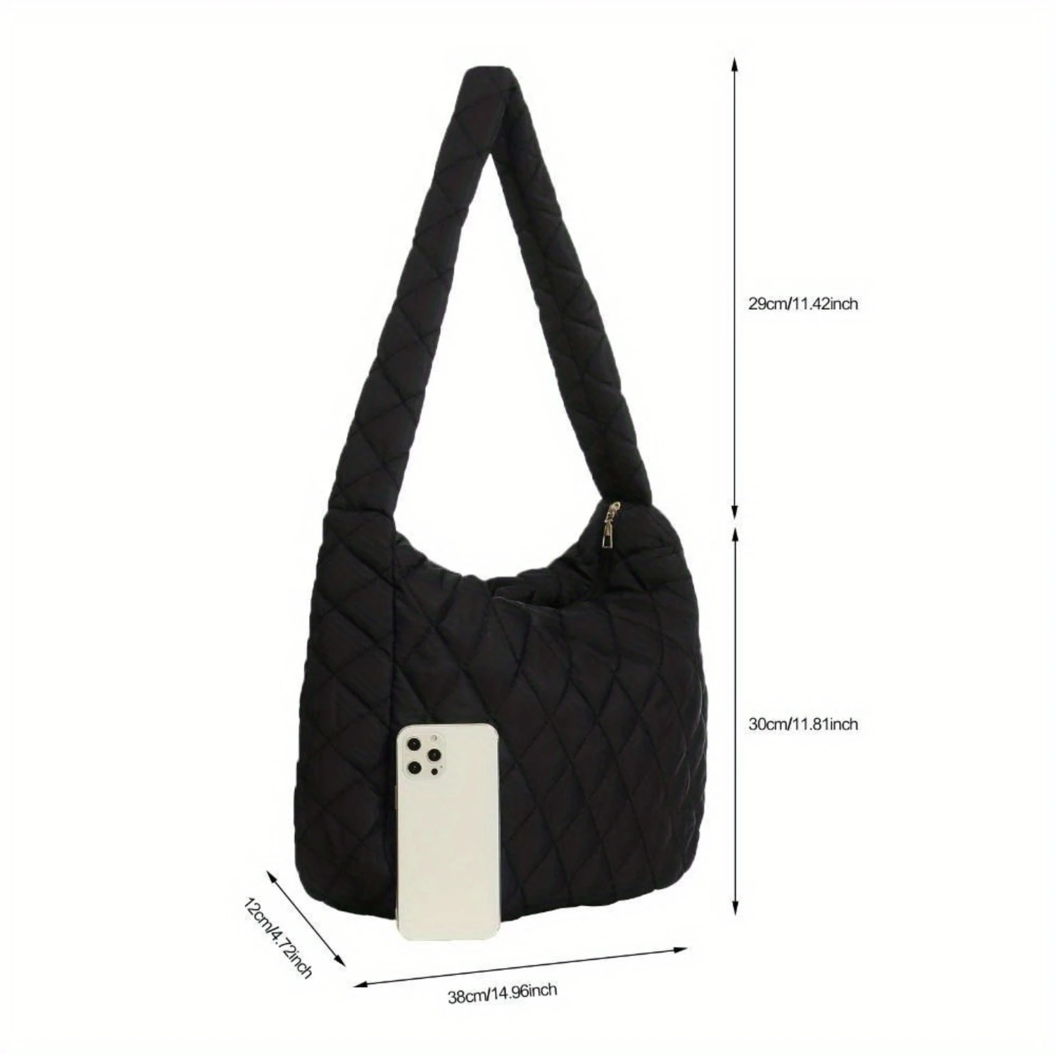 Argyle Checked Cloud Shoulder Bag, Large Capacity Crossbody Bag, Ideal Underarm Bag For Commuting
Argyle Checked Cloud Shoulder Bag, Large Capacity Crossbody Bag, Ideal Underarm Bag For Commuting