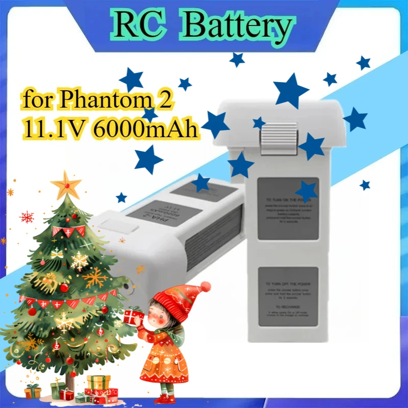 New 11.1V 6000mAh Battery for Phantom 2 Vision Vision+ Drone Replacement Accessories
New 11.1V 6000mAh Battery for Phantom 2 Vision Vision+ Drone Replacement Accessories