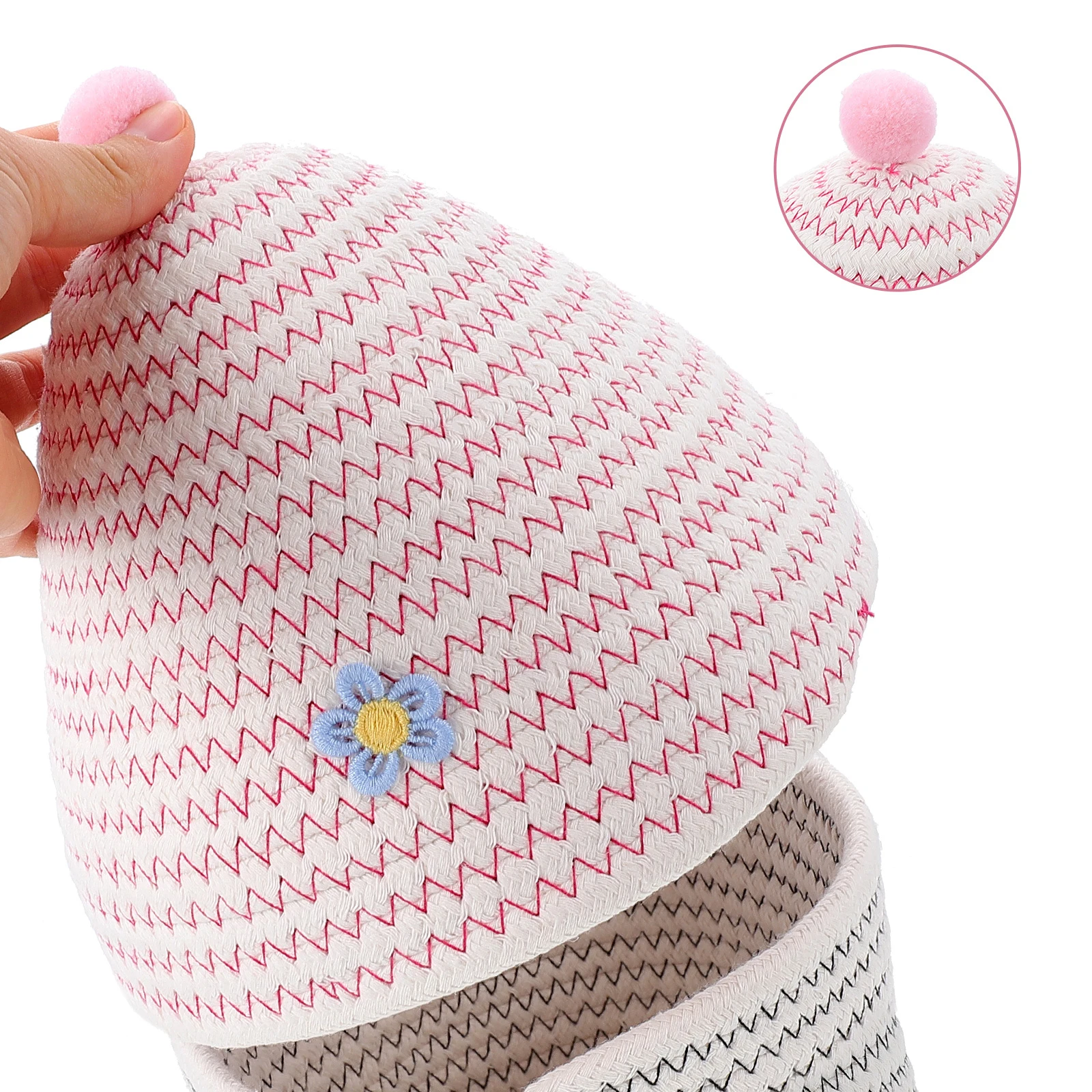 Cotton Storage Home ganizer Dustproof Small Bins Toy Holder Desktop Storage Basket Desk Wardrobe Cosmetics Container Weaving
Cotton Storage Home ganizer Dustproof Small Bins Toy Holder Desktop Storage Basket Desk Wardrobe Cosmetics Container Weaving