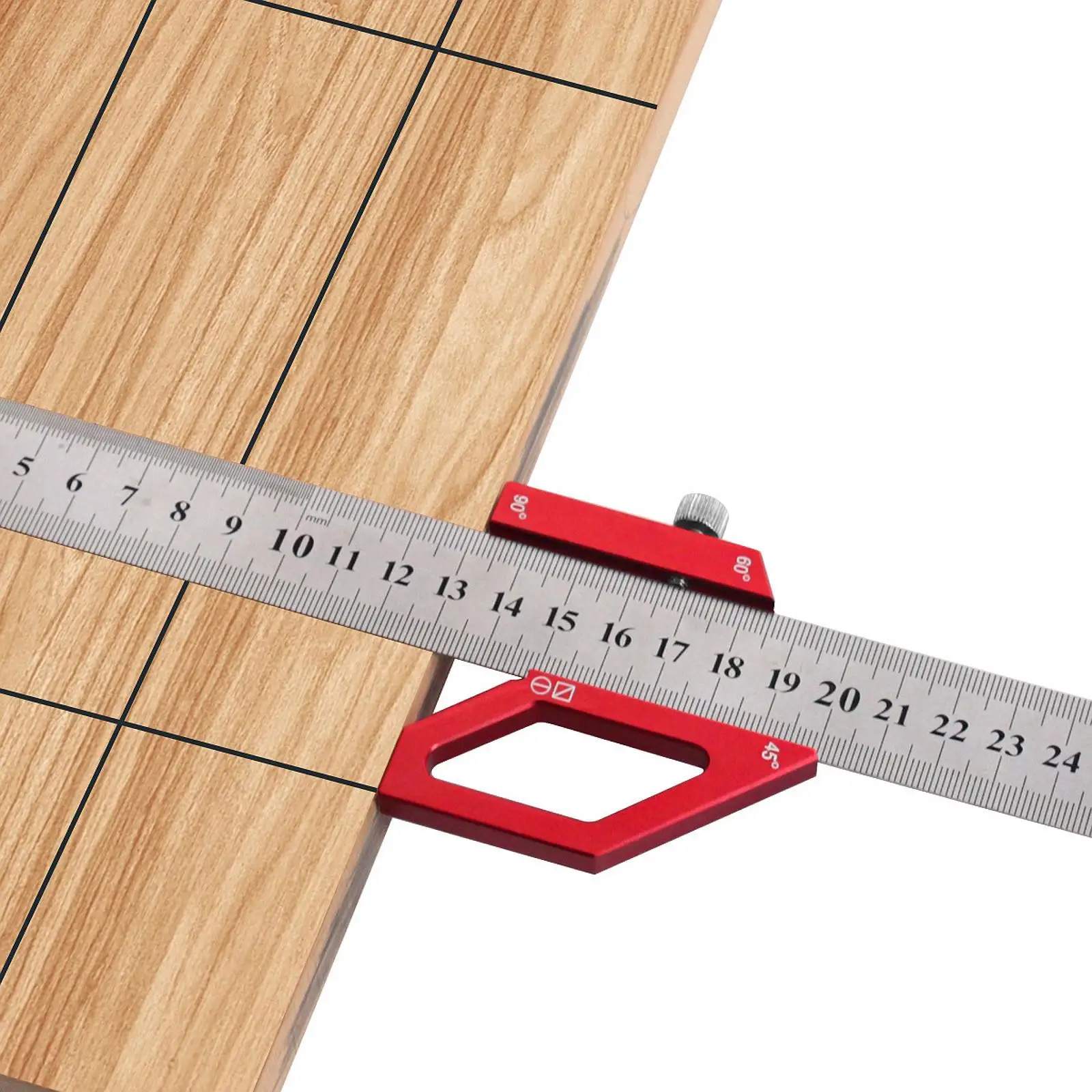 Woodworking Scriber Marking Line Ruler 45/60/90 Degrees Adjustable Angle Ruler Line Drawing Tool Professional Precision
Woodworking Scriber Marking Line Ruler 45/60/90 Degrees Adjustable Angle Ruler Line Drawing Tool Professional Precision